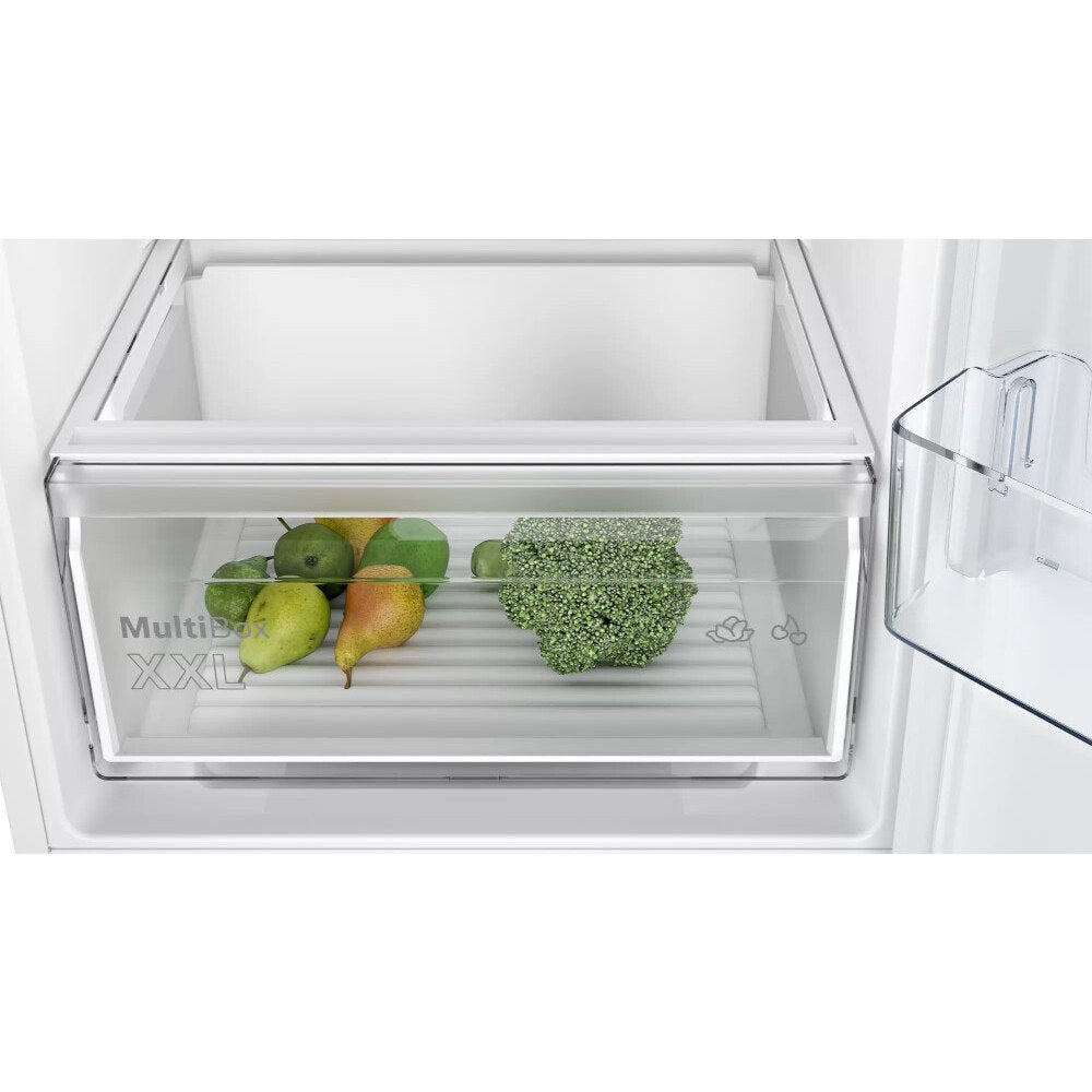 Bosch KIN85NFE0G Series 2 No Frost Integrated Fridge Freezer, Fixed Hinge, 50/50, White, E Rated - 43657891971295 