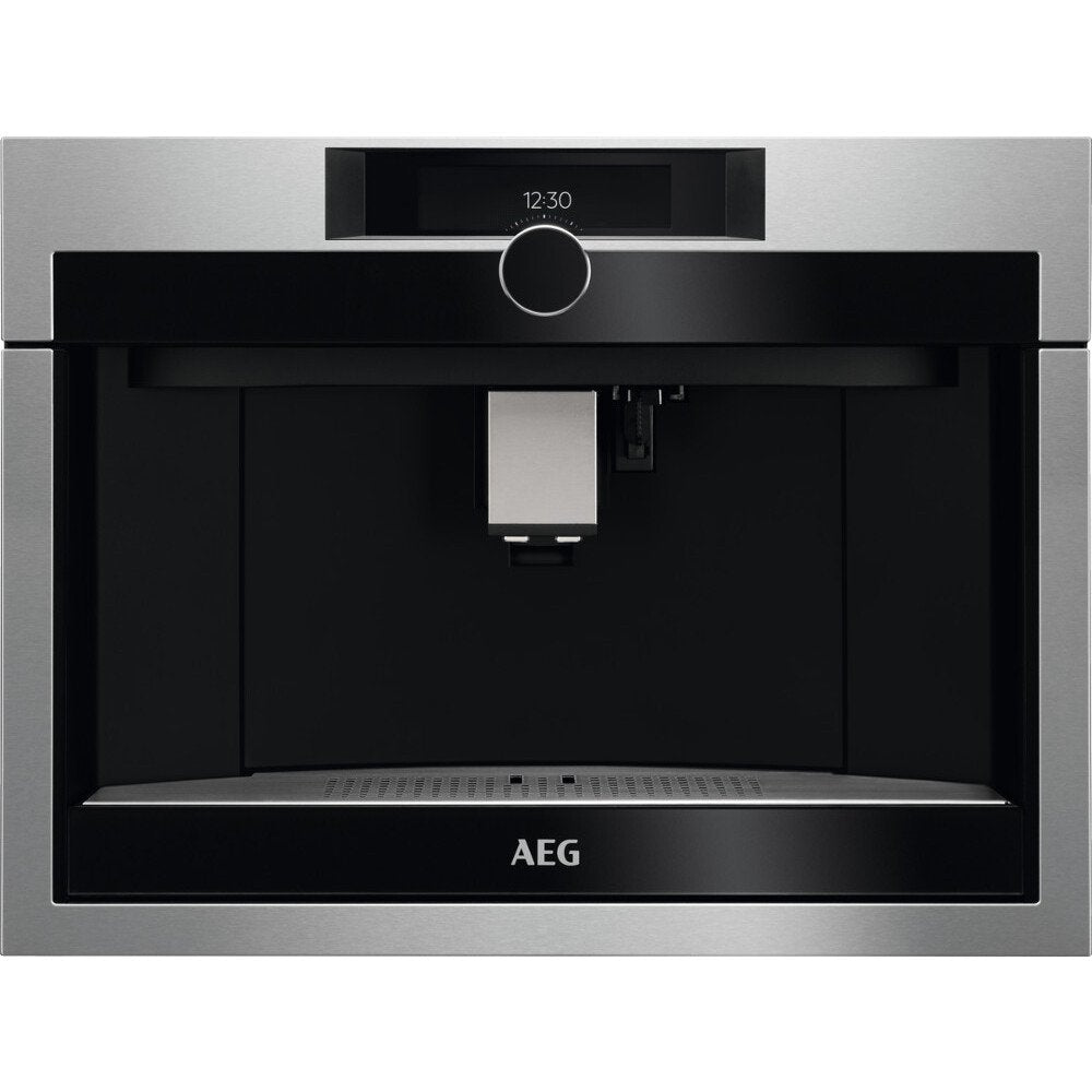 AEG KKE994500M Built-In Coffee Machine, Stainless Steel with Anti Fingerprint Coating (Discontinued) - 43724677447903 