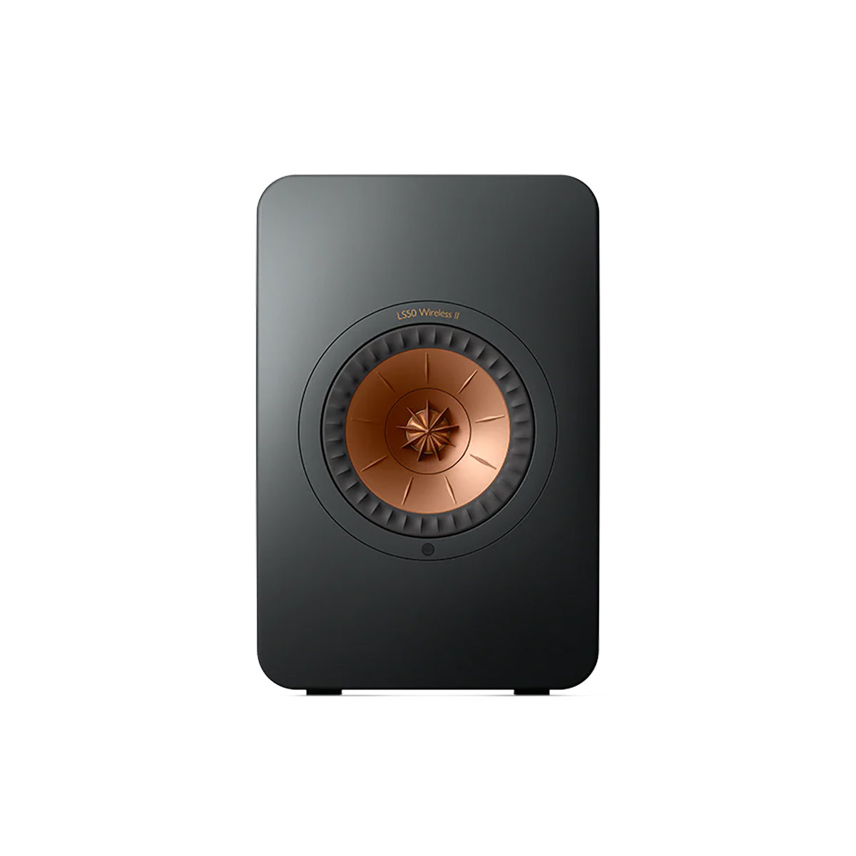 KEF LS50 Wireless II Active Wireless HiFi Speakers, Compatible with AirPlay2 and Google Cast, 760W, 20cm Wide - Carbon Black