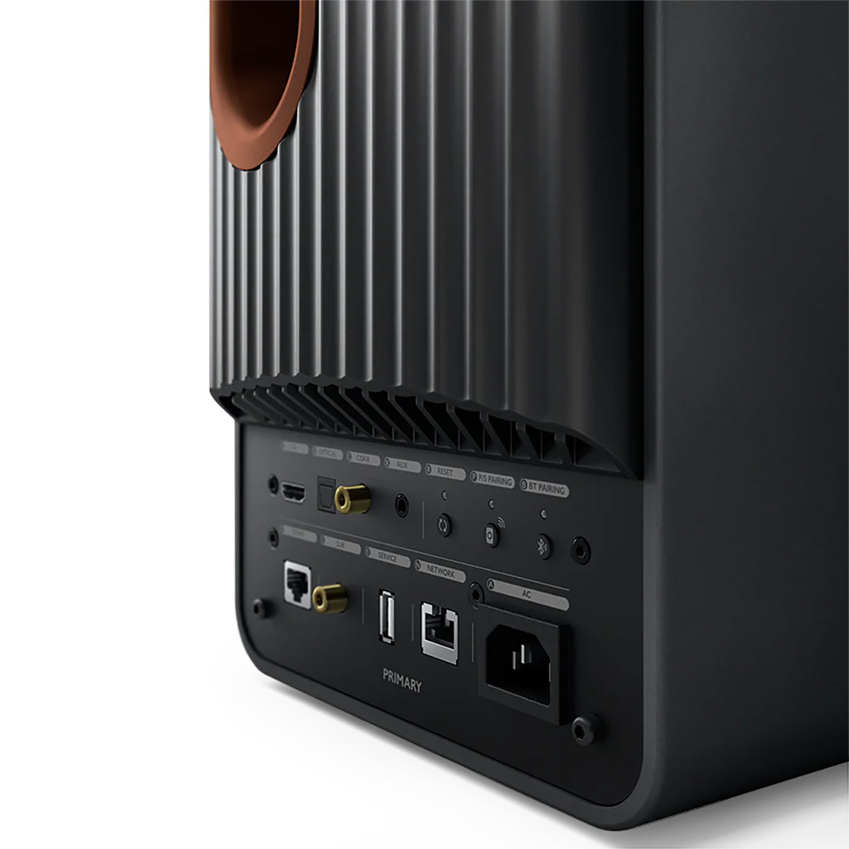 KEF LS50 Wireless II Active Wireless HiFi Speakers, Compatible with AirPlay2 and Google Cast, 760W, 20cm Wide - Carbon Black