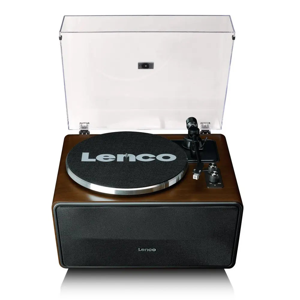 Lenco LS470WA Turntable With Built-In Speakers And Bluetooth, Dark Walnut