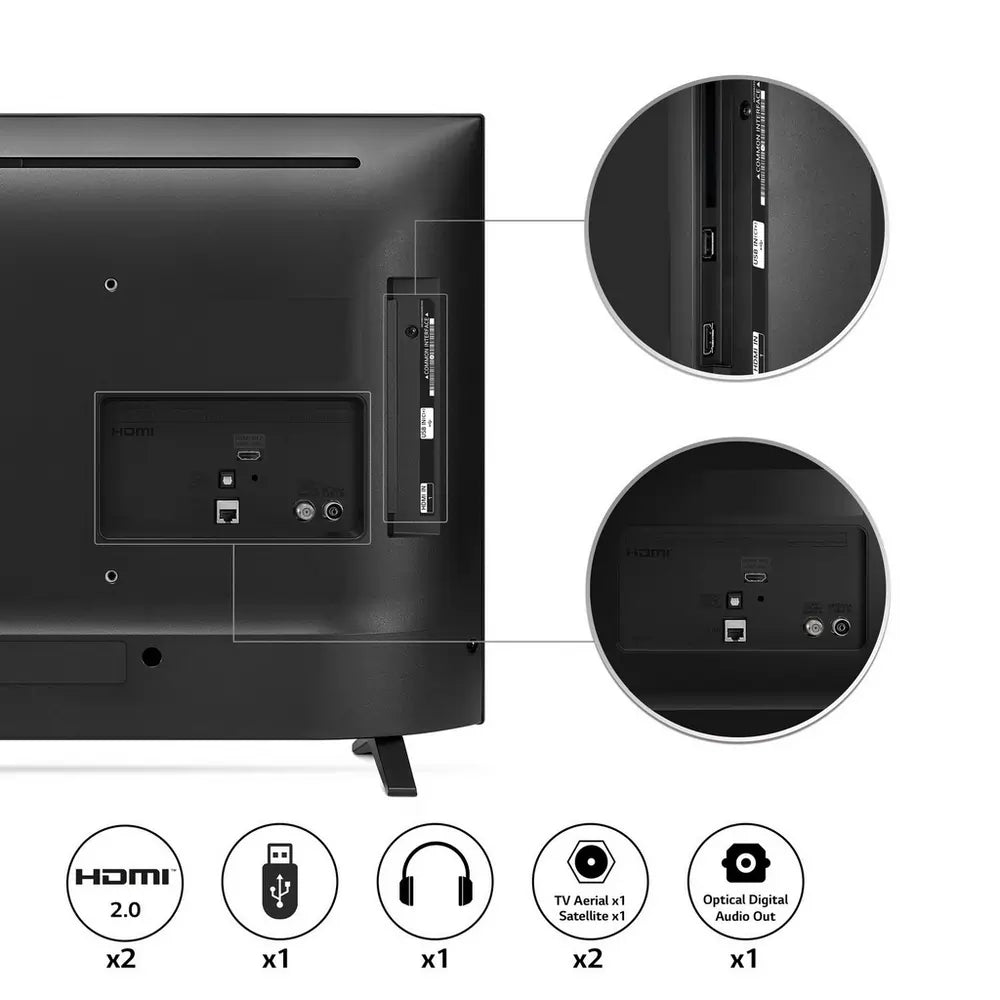 LG 32LQ630B6LA 32" HD Ready HDR Smart LED TV, Black