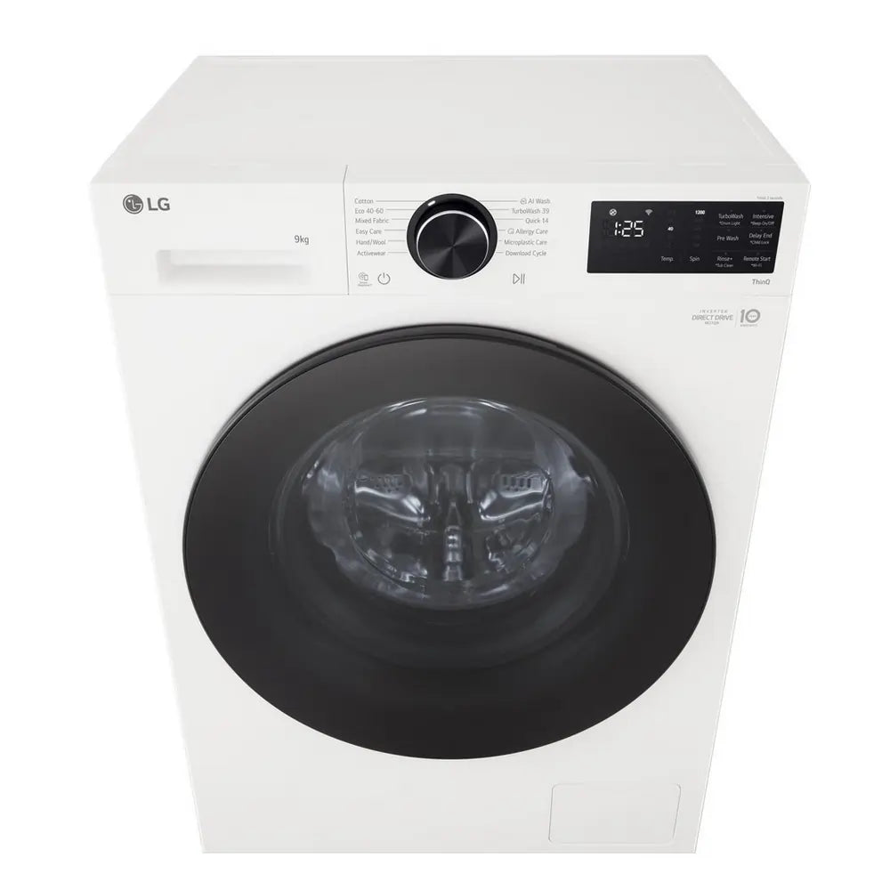 LG F2X50S9TWB 9kg 1200 Spin Washing Machine, White