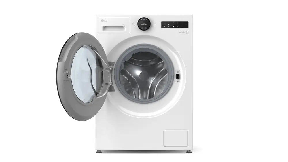 LG F4X7009TWB 9kg 1400 Spin AI Smart Washing Machine, White