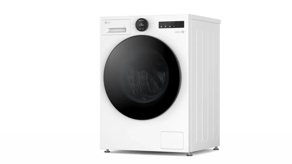 LG F4X7009TWB 9kg 1400 Spin AI Smart Washing Machine, White