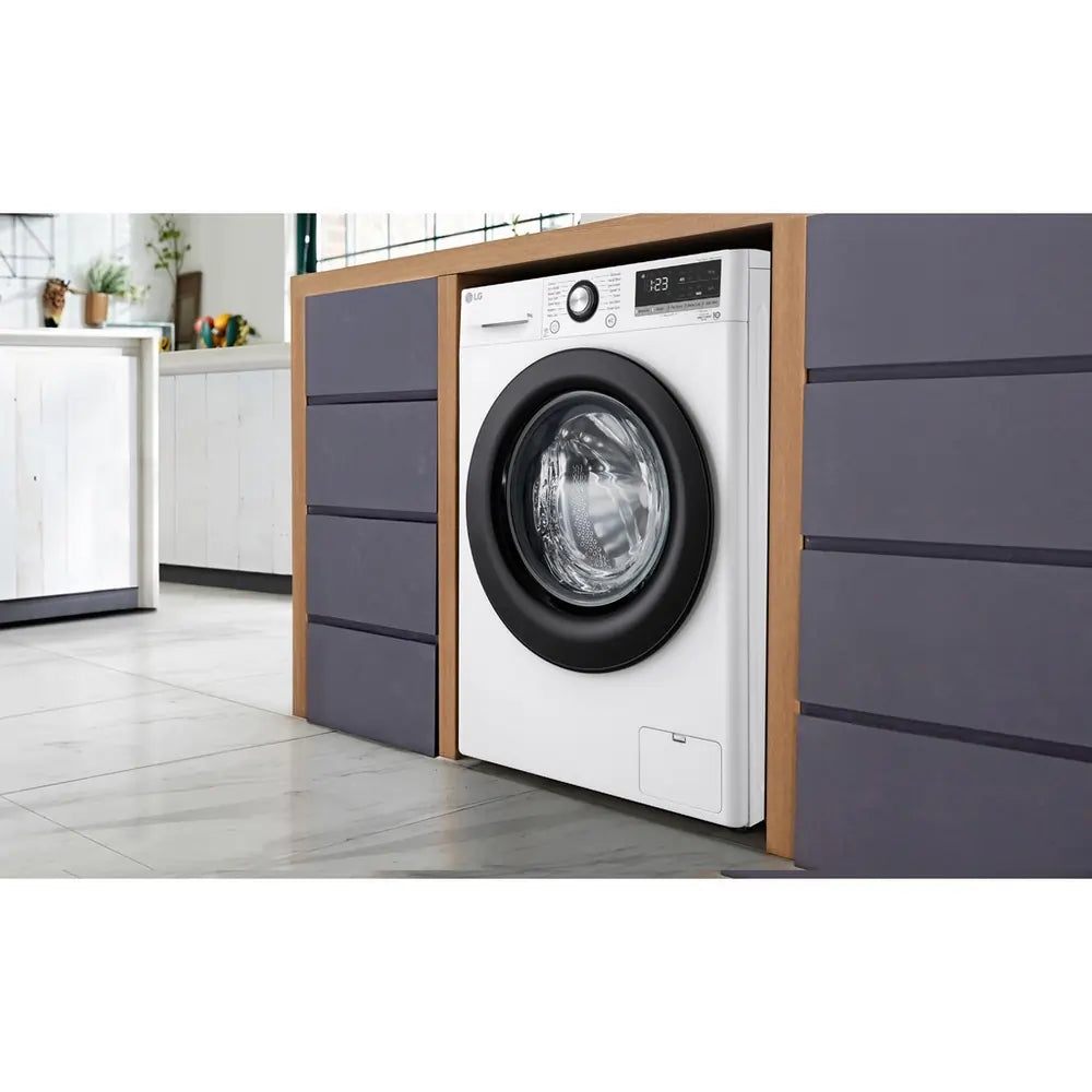 LG F4Y510WBLN 10kg 1400 Spin Washing Machine, White - 73575042744693 