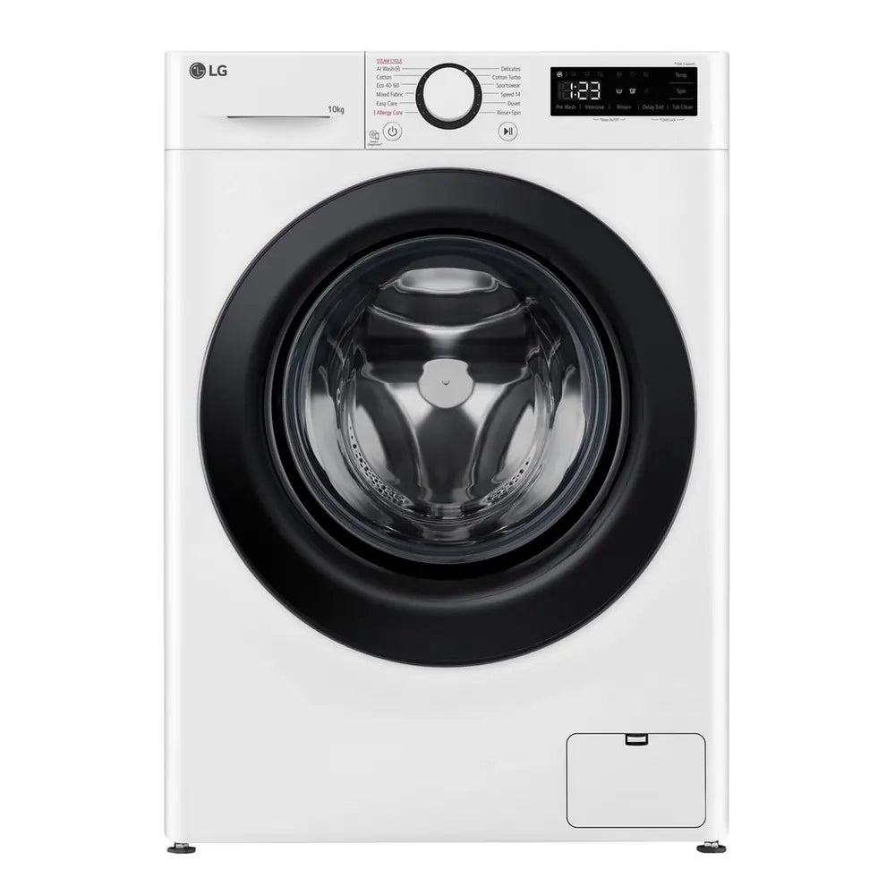 LG F4Y510WBLN 10kg 1400 Spin Washing Machine, White - 73575042384245 