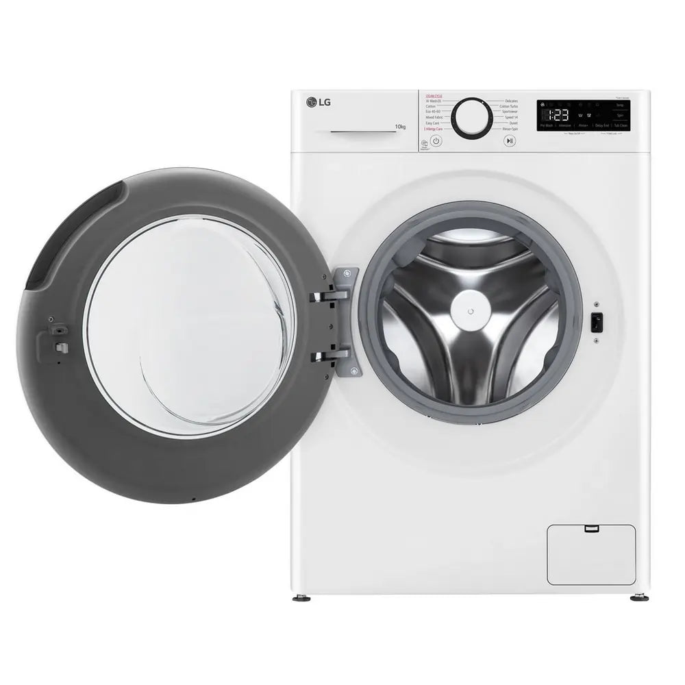 LG F4Y510WBLN 10kg 1400 Spin Washing Machine, White - 73575042482549 