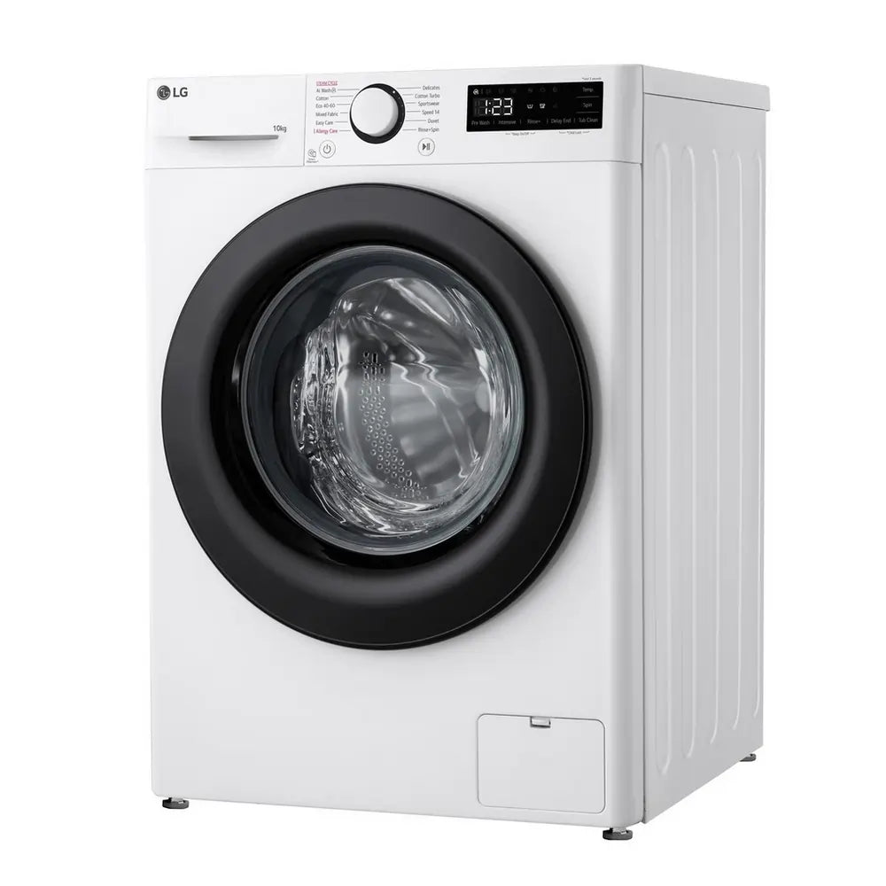 LG F4Y510WBLN 10kg 1400 Spin Washing Machine, White - 73575042417013 