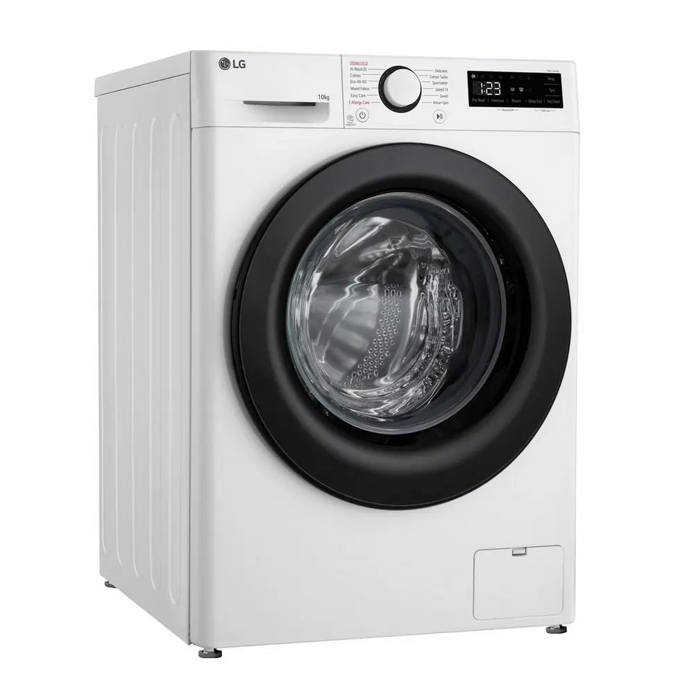 LG F4Y510WBLN 10kg 1400 Spin Washing Machine, White - 73575042646389 