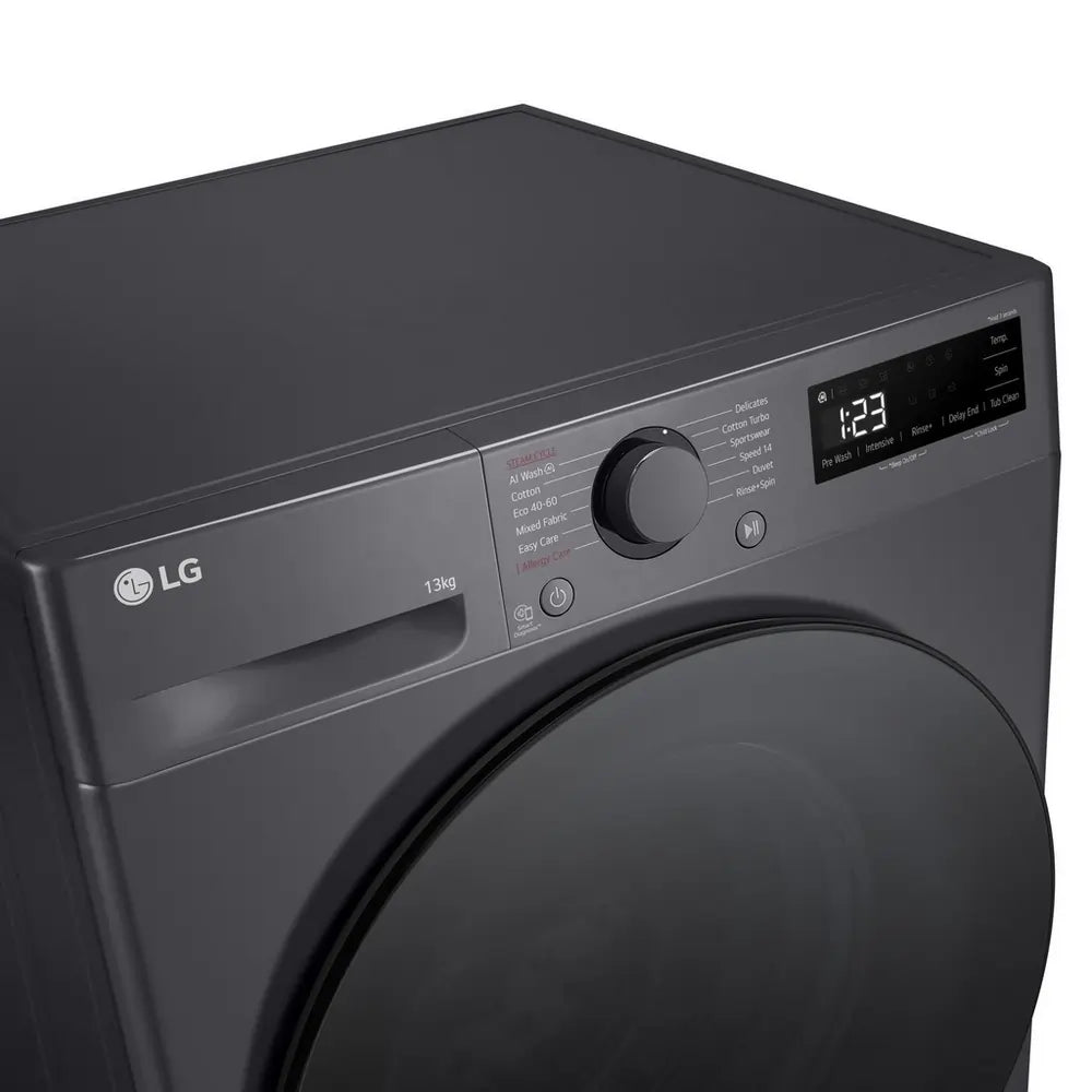 LG F4Y513GBLN1 13kg 1400 Spin AI Direct Drive Washing Machine, Slate Grey