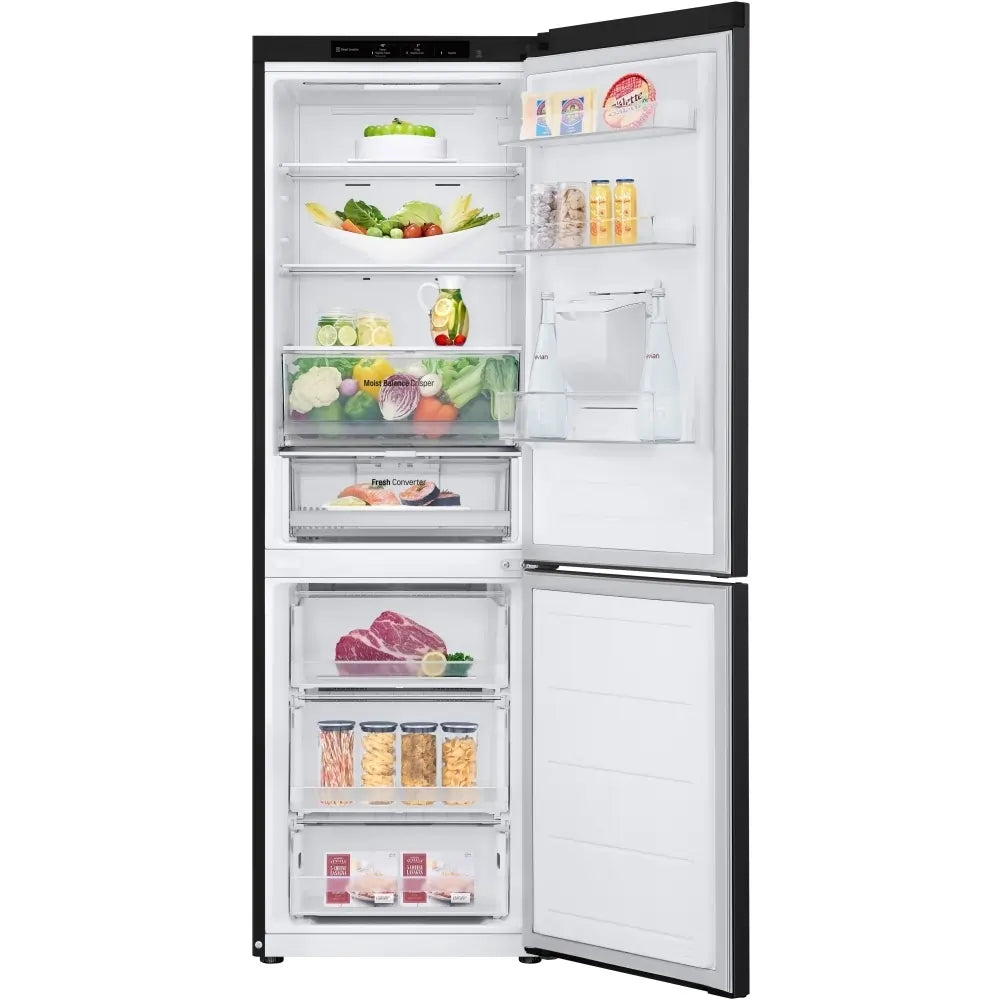 LG GBF3102EEP NatureFRESH 60/40 Fridge Freezer With Water, Matte Black