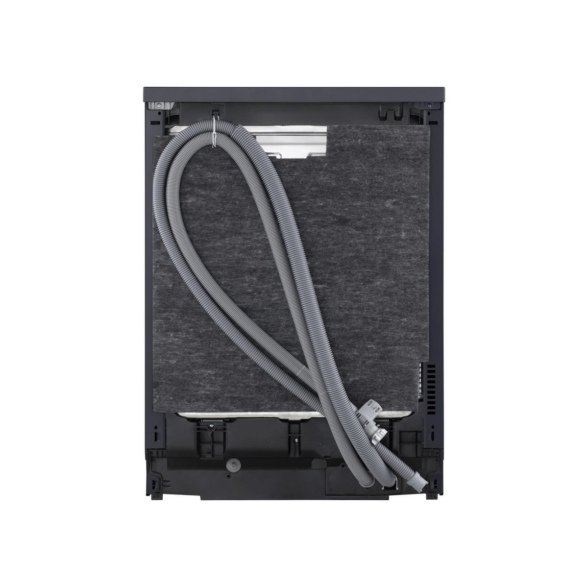 LG DF587HMS Series 7 TrueSteam QuadWash Freestanding Full Size Dishwasher, 14 Place Settings, WiFi Connected, 60cm Wide - Matte Black