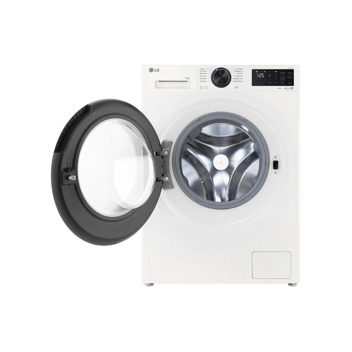 LG F4X5011TWB Series 5 AI Direct Drive Freestanding Washing Machine, 11Kg, 1400 Spin, 60cm Wide - White