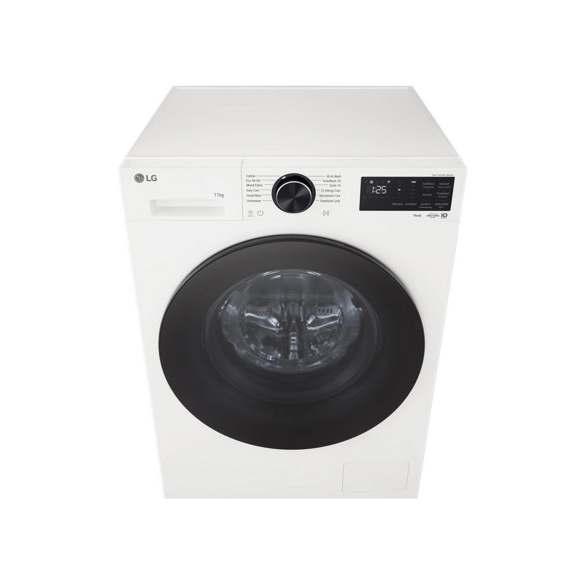 LG F4X5011TWB Series 5 AI Direct Drive Freestanding Washing Machine, 11Kg, 1400 Spin, 60cm Wide - White