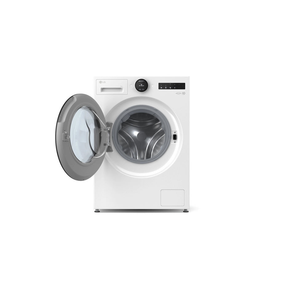 LG F4X7009TWB Series 7 9Kg Freestanding Washing Machine, 1400 Spin, AI Direct Drive, 60cm Wide - White