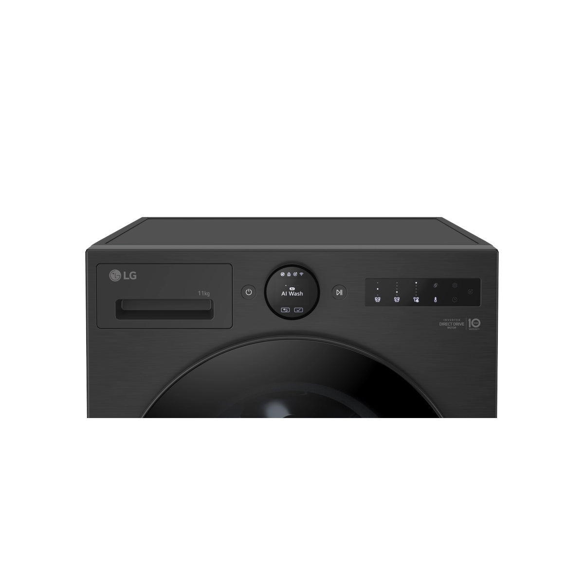LG F4X7011TBB Series 7 11Kg Freestanding Washing Machine, AI Direct Drive, 1400 Spin, 60cm Wide - Matte Black