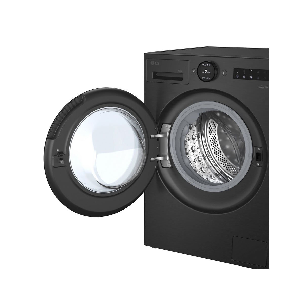 LG F4X7513TBB Series 7 13Kg Freestanding AutoDose Washing Machine, AI Direct Drive, 1400 Spin, 60cm Wide - Matte Black