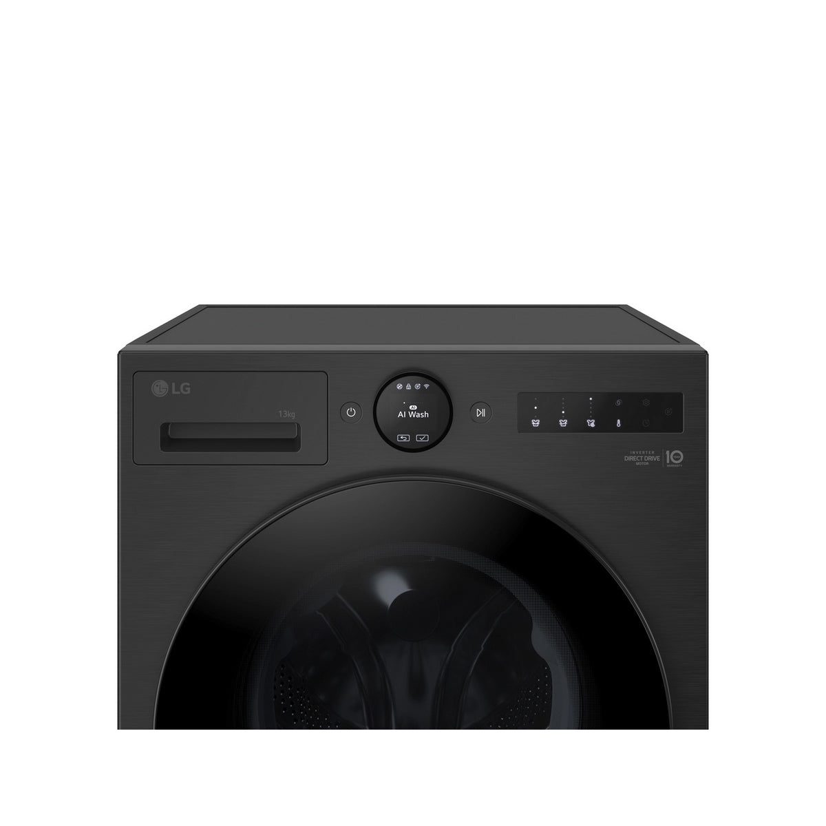 LG F4X7513TBB Series 7 13Kg Freestanding AutoDose Washing Machine, AI Direct Drive, 1400 Spin, 60cm Wide - Matte Black