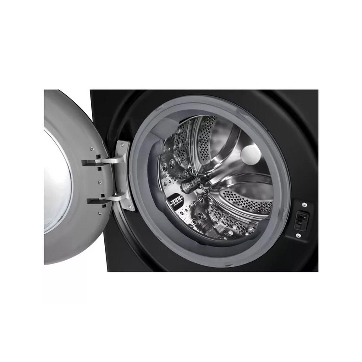 LG F4Y711NCTN1 Series 4 Pro AI Direct Drive 11Kg Freestanding Washing Machine, 60cm Wide - Onyx Black