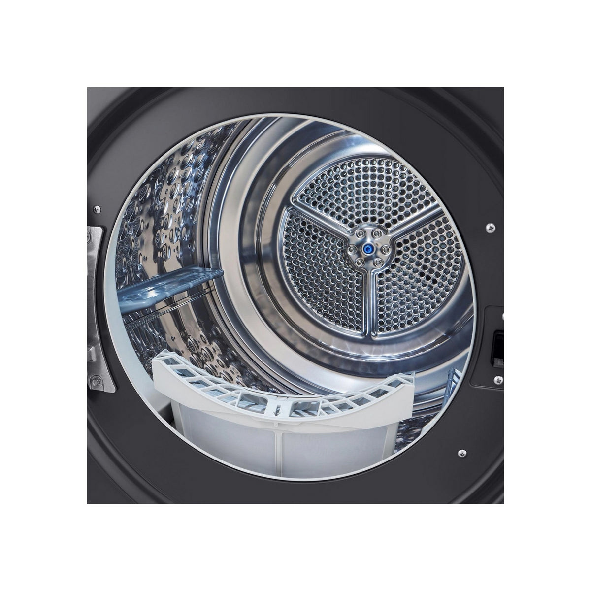 LG FDV709GN Series 4 ThinQ 9Kg Freestanding Heat Pump Tumble Dryer, Condenser Technology, 60cm Wide - Slate Grey