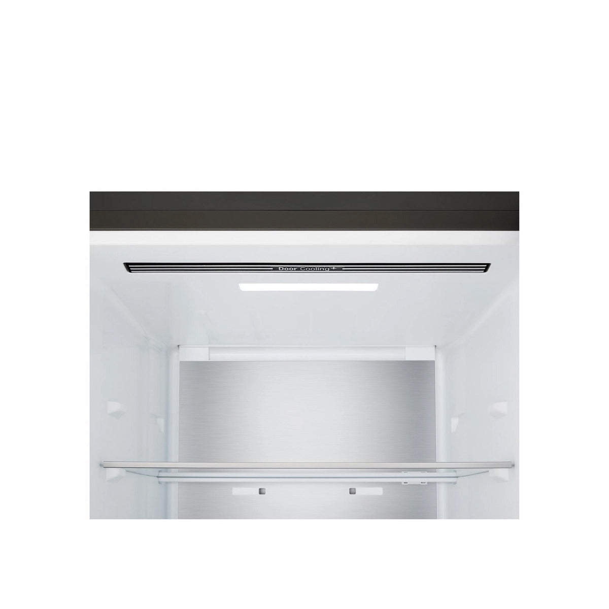 LG GBBS524CEV Freestanding Frost Free Fridge Freezer, 375 Litre, 59.7cm Wide - Essence Black Steel