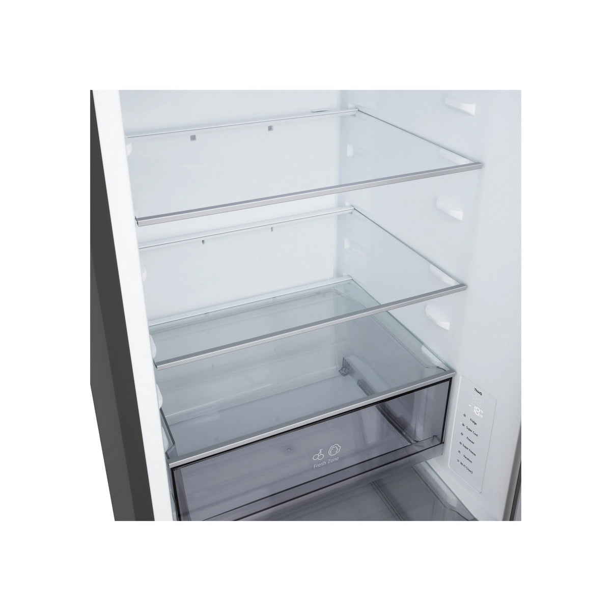 LG GBBSJ10EEP 60/40 Freestanding Fridge Freezer, Total No Frost, 333 Litre, 59.7cm Wide - Essence Black Steel