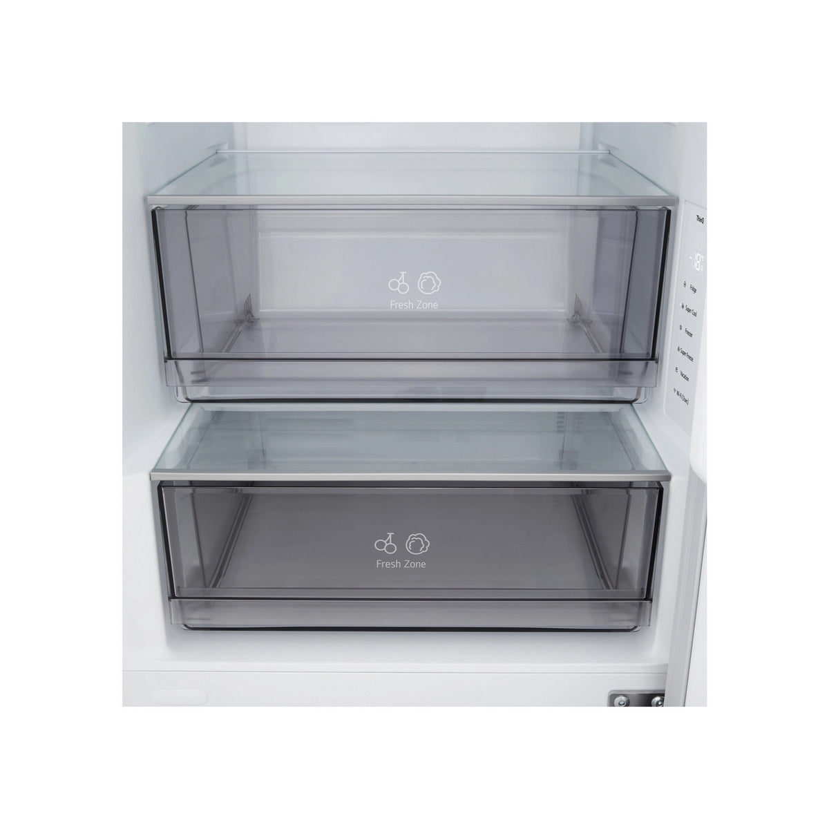 LG GBBSJ10EEP 60/40 Freestanding Fridge Freezer, Total No Frost, 333 Litre, 59.7cm Wide - Essence Black Steel
