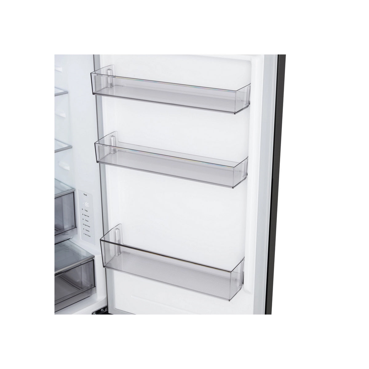 LG GBBSJ10EEP 60/40 Freestanding Fridge Freezer, Total No Frost, 333 Litre, 59.7cm Wide - Essence Black Steel