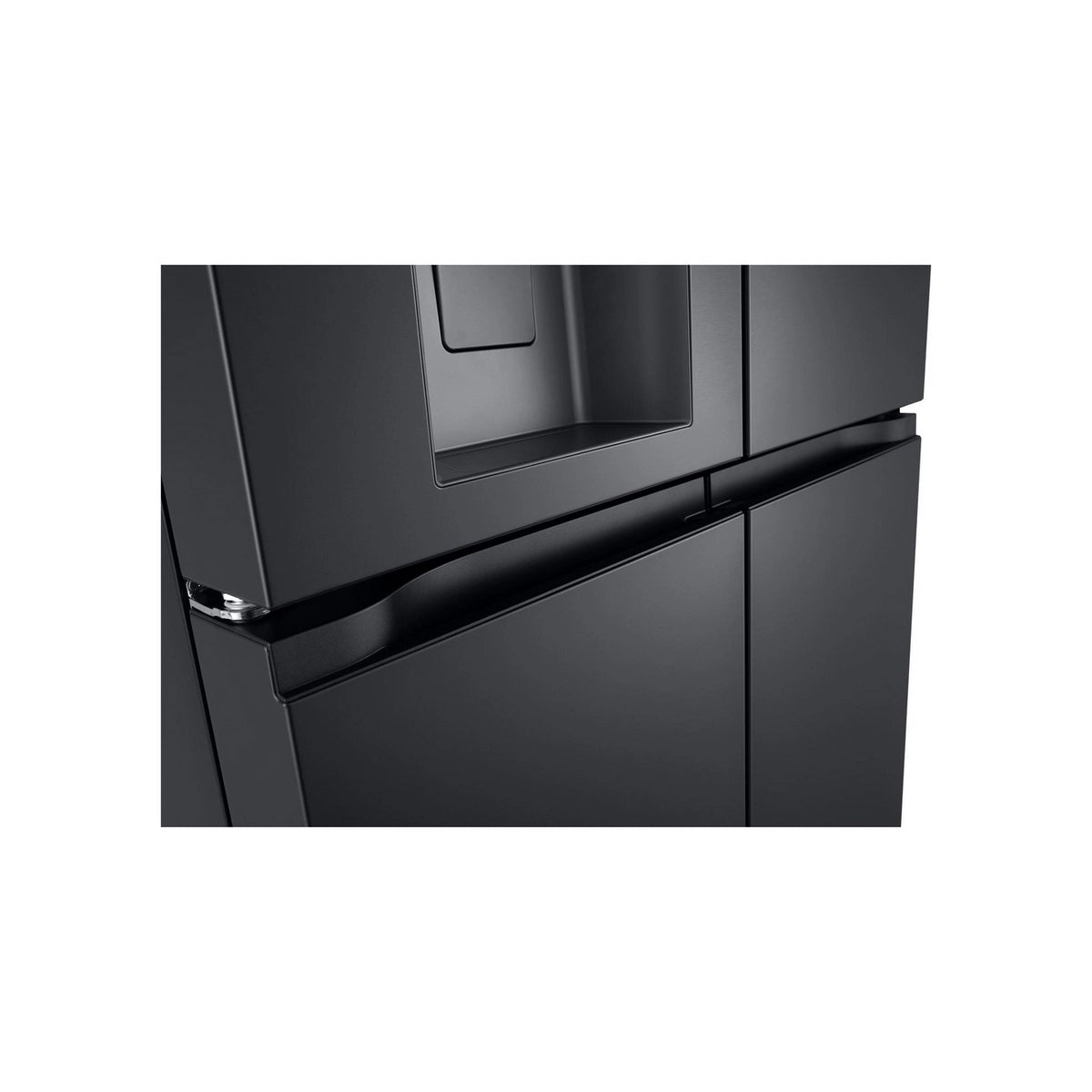 LG GMF960EV4E 50/50 Freestanding Frost Free American Fridge Freezer, 637 Litre, 91.4cm Wide - Essence Black Steel