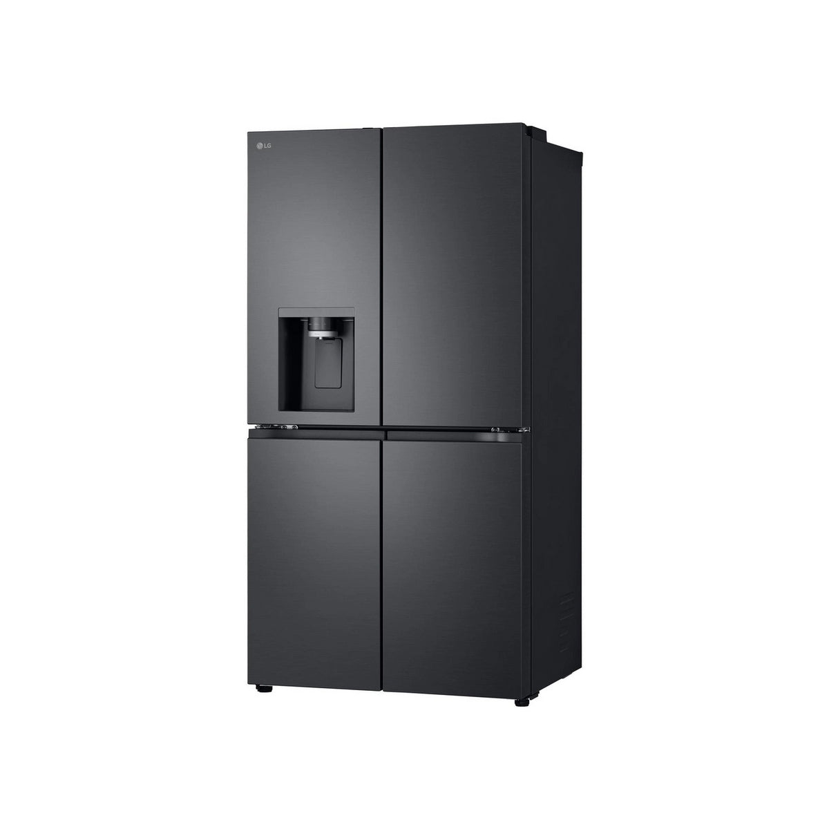 LG GMF960EV4E 50/50 Freestanding Frost Free American Fridge Freezer, 637 Litre, 91.4cm Wide - Essence Black Steel