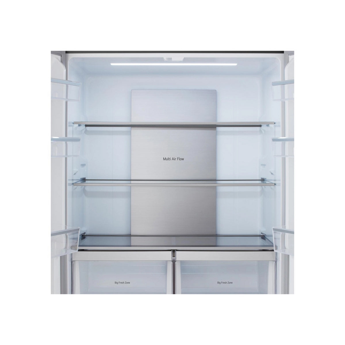 LG GMM42ABBEH No Frost Freestanding American Fridge Freezer, 600 Litre, 91cm Wide - Matte Black