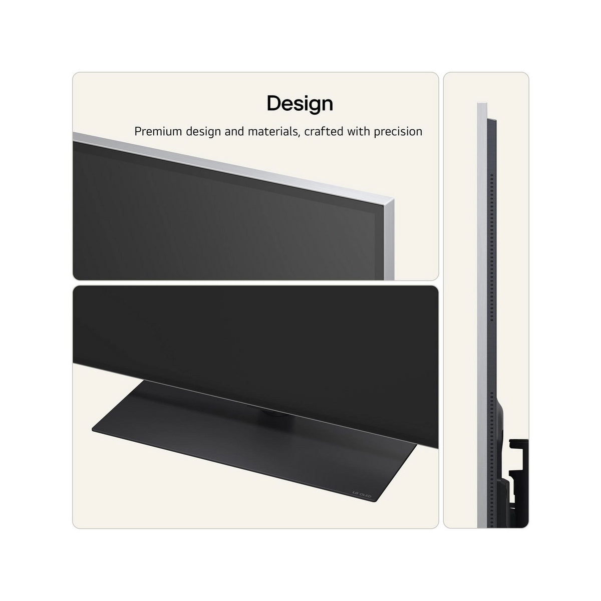 LG OLED55G66LS.AEK 55" 4K OLED evo AI Stand Version Smart TV - Satin Silver