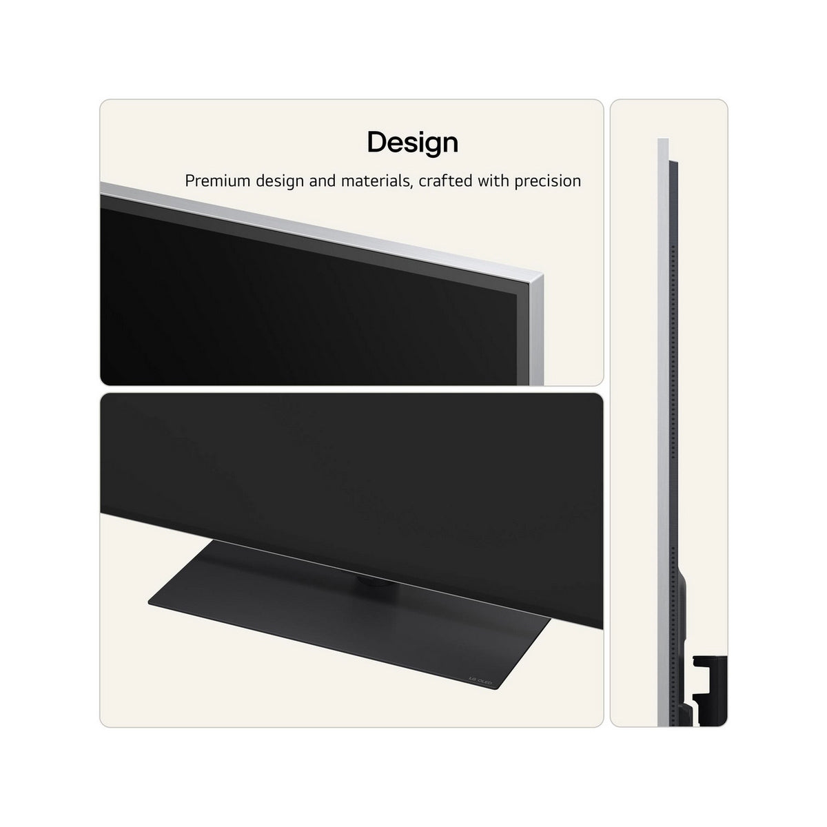 LG OLED65G66LS.AEK 65" 4K OLED evo AI Stand Version Smart TV - Satin Silver
