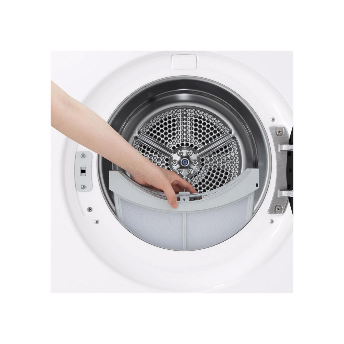 LG RHX7009TWB Series 7 9Kg Freestanding Heat Pump Tumble Dryer, 60cm Wide - White