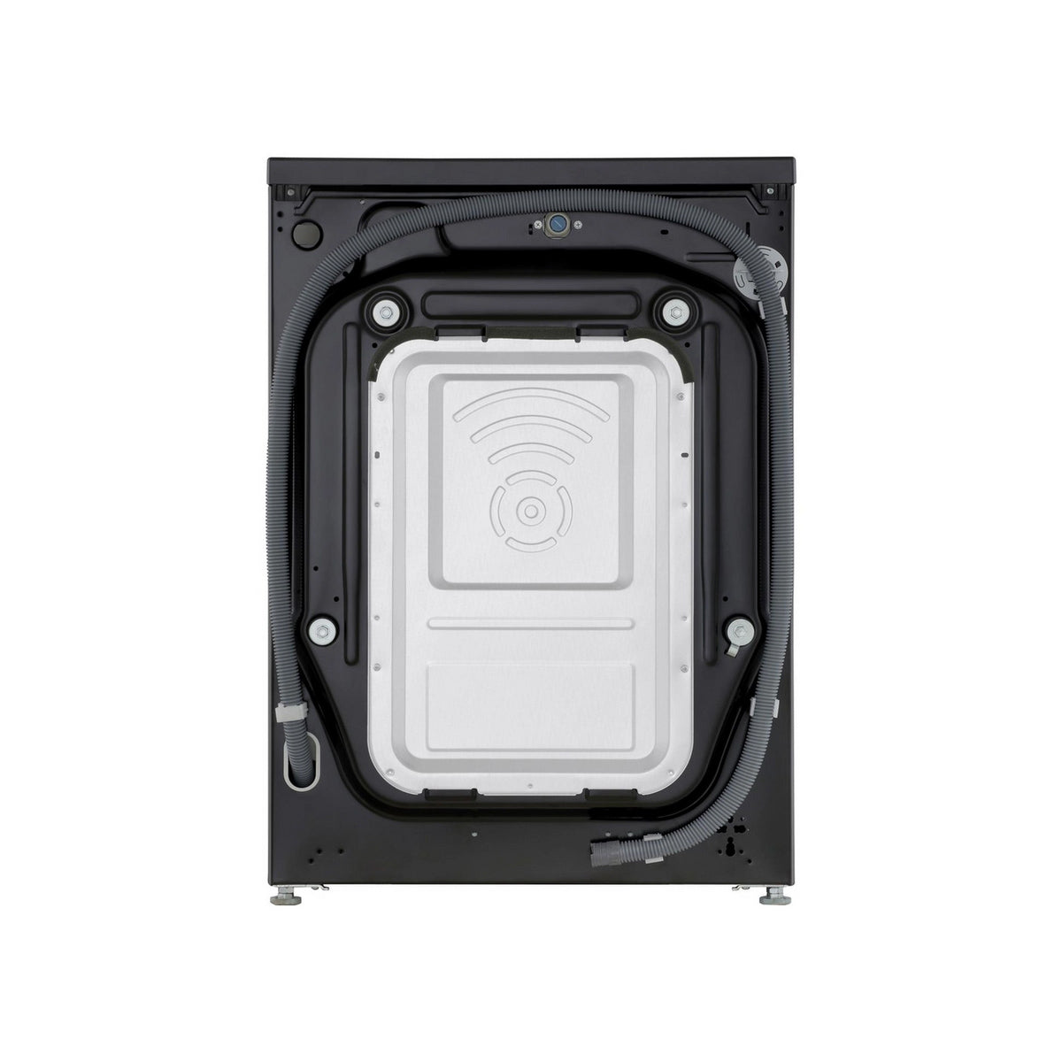 LG WHX9516TBC Series 10 11Kg/6Kg Freestanding Autodose Heat Pump Washer Dryer, AI Direct Drive, 60cm Wide - Black
