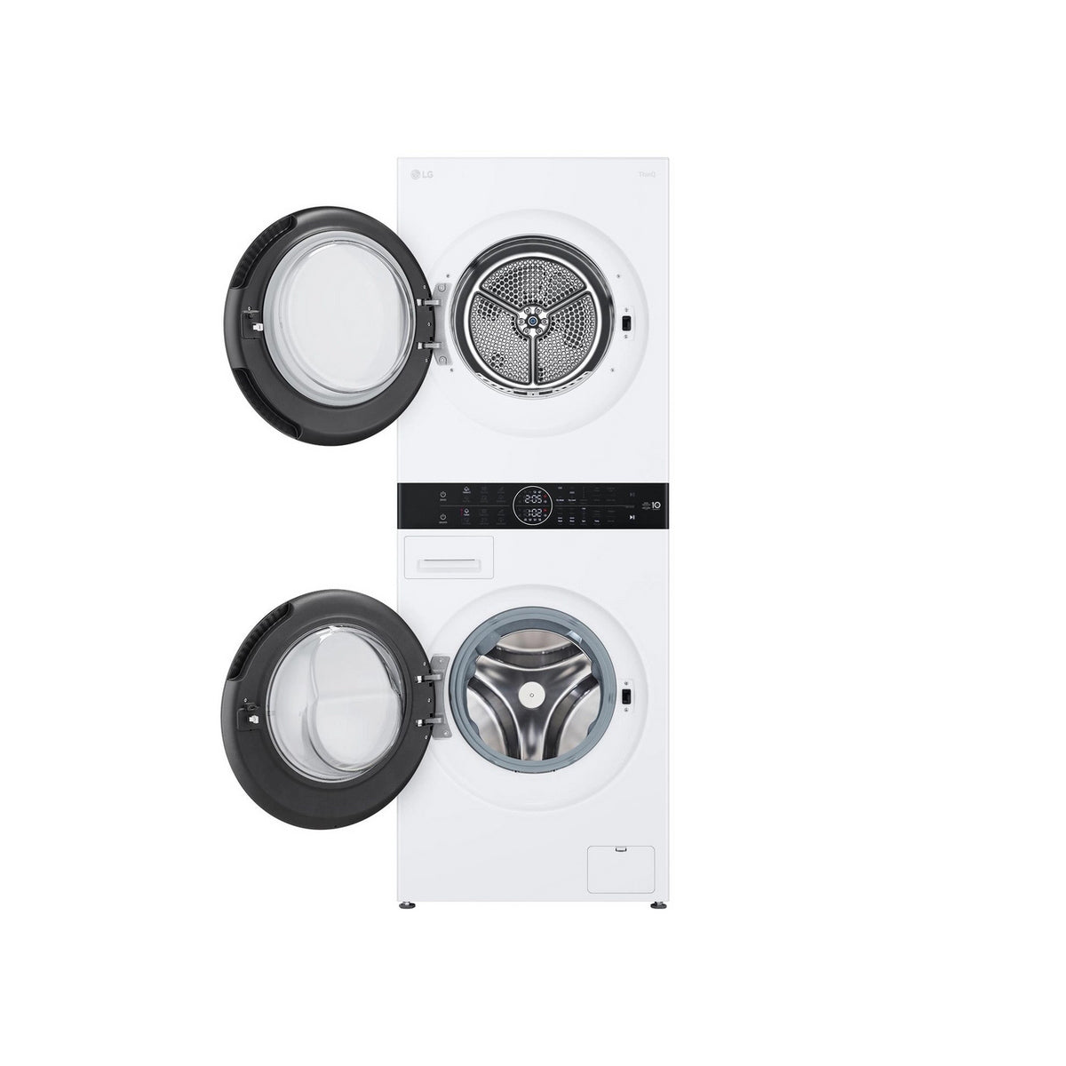 LG WT1210WWF 12kg/10kg Freestanding Washer Dryer Tower, 1400rpm, 60cm Wide - White
