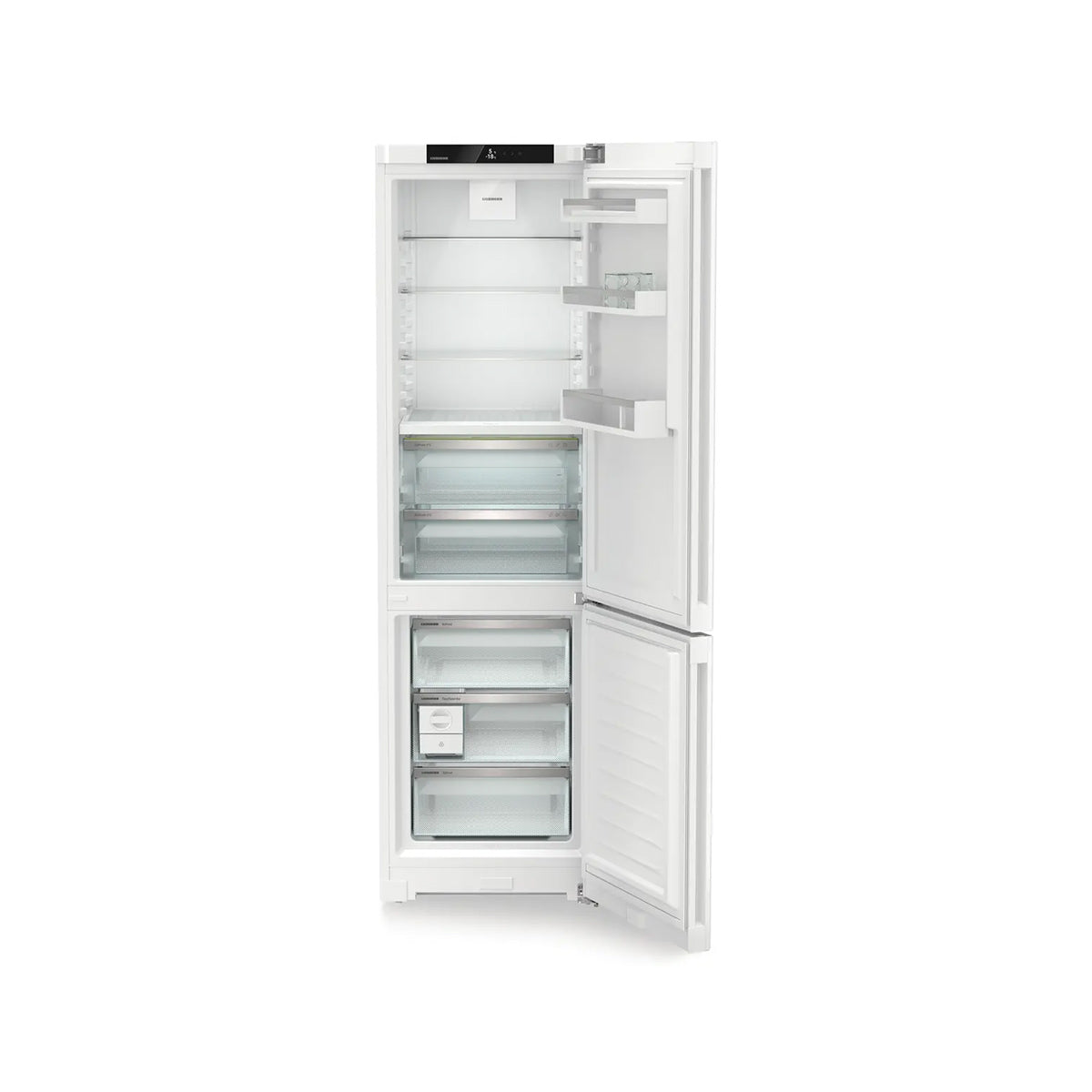 Liebherr CBNa 572i Plus Freestanding Fridge Freezer With BioFresh And NoFrost, 360 Litre, 59.7cm Wide - White