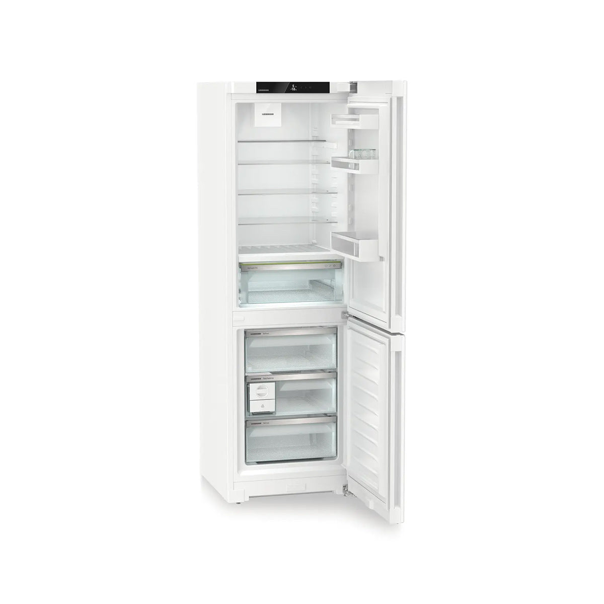 Liebherr CBNc 5223 Plus Freestanding Fridge Freezer With BioFresh And NoFrost, 320 Litre, 59.7cm Wide - White