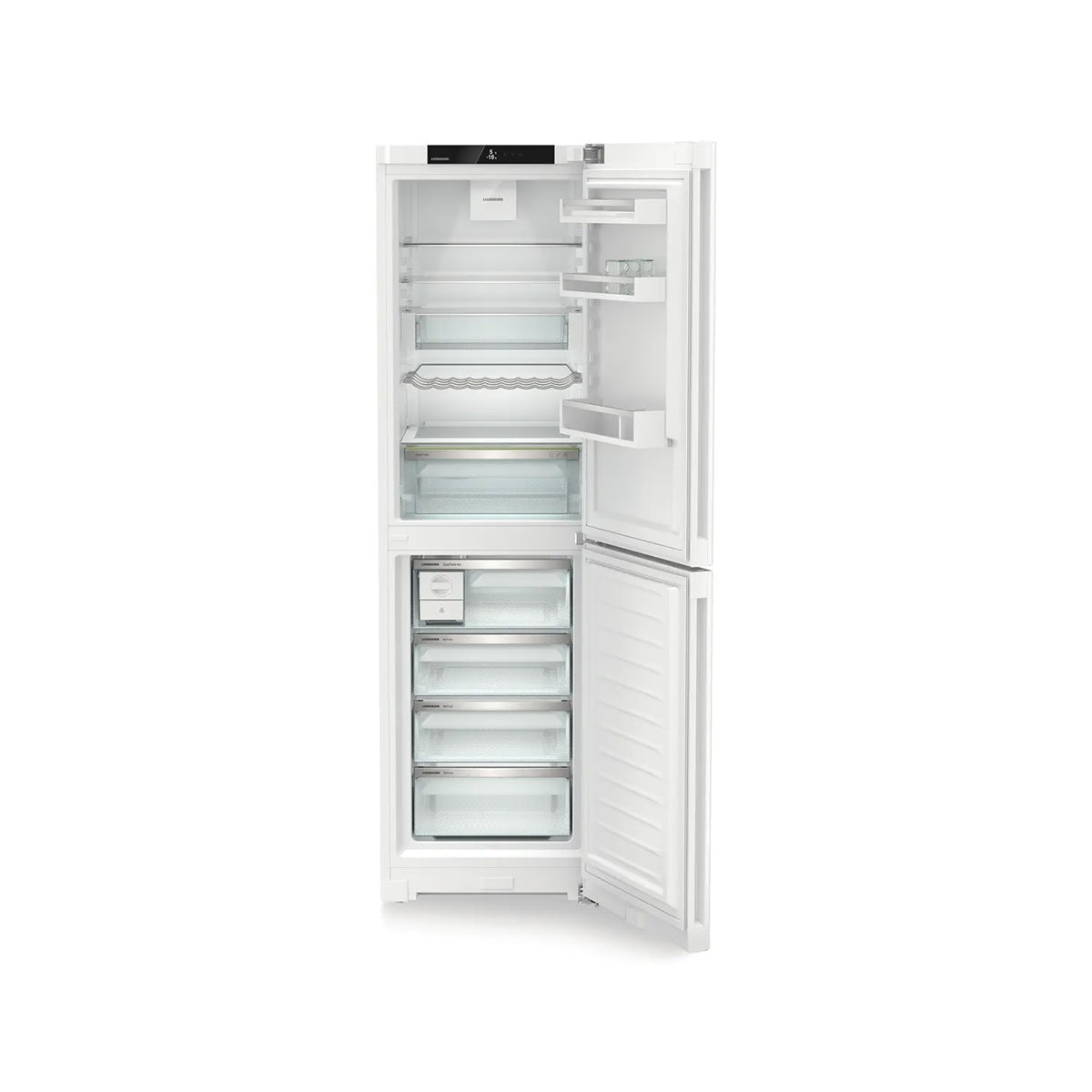 Liebherr CNc 5724 Plus Freestanding Combined Fridge Freezer With EasyFresh And NoFrost, 359 Litre, 59.7cm Wide - White