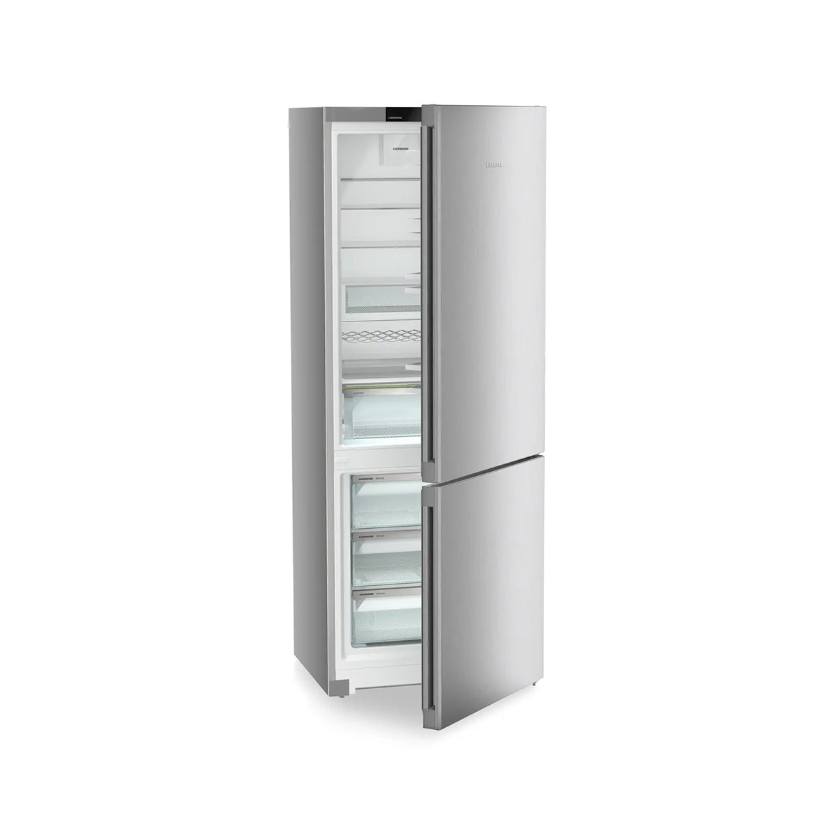 Liebherr CNsfa 7723 Plus 485 Litre Freestanding Combined Fridge Freezer with EasyFresh and NoFrost, 74.7cm Wide - Silver