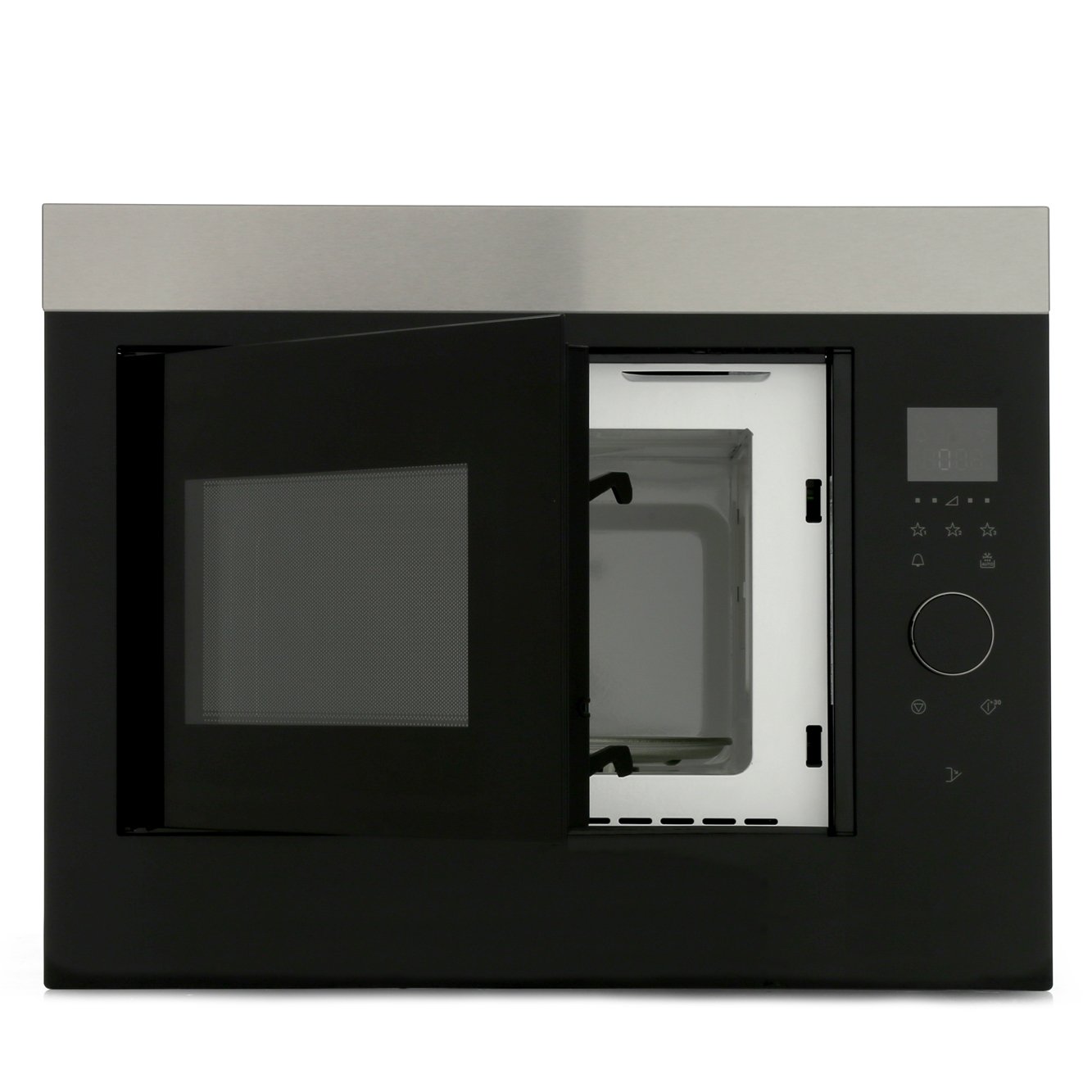 AEG MBE2658SEM Built-In Microwave, Stainless Steel and Black