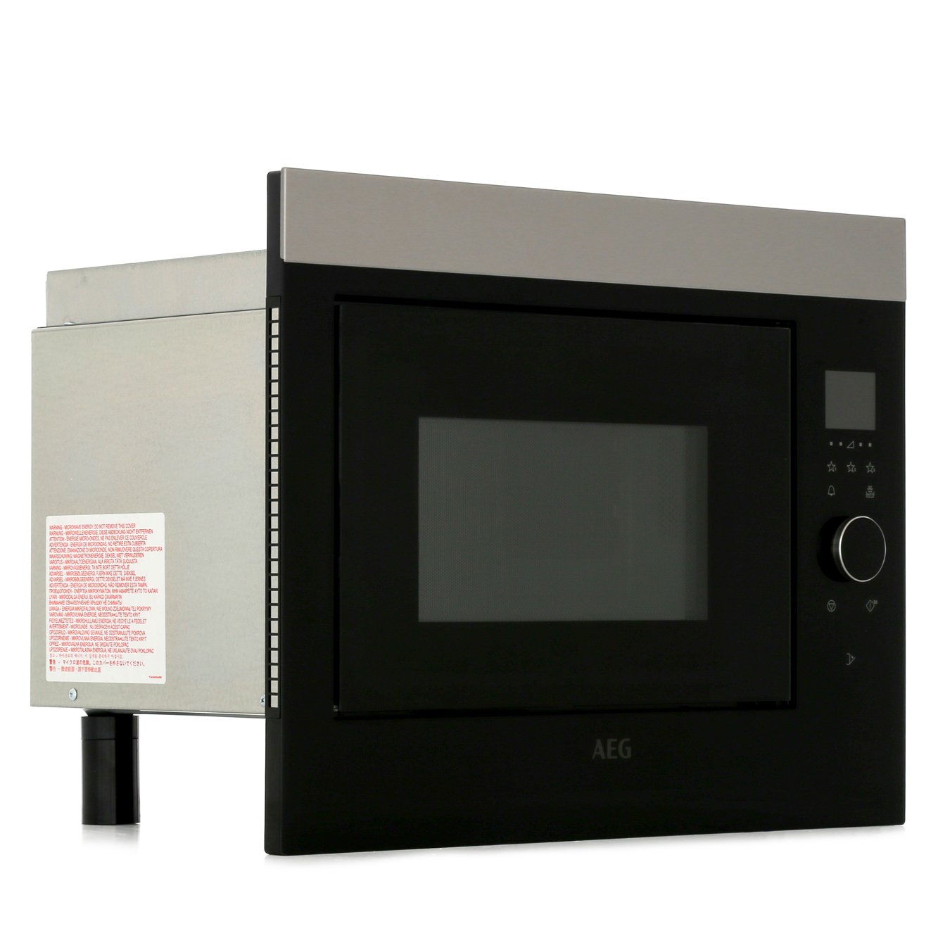 AEG MBE2658SEM Built-In Microwave, Stainless Steel and Black