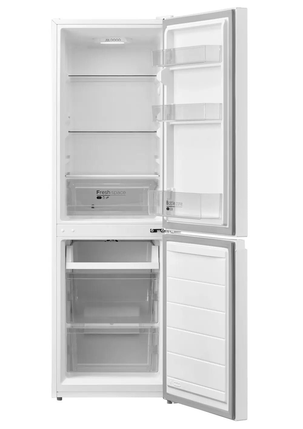 Midea MDRB254FGE01 47cm 70/30 Total No Frost Fridge Freezer, White