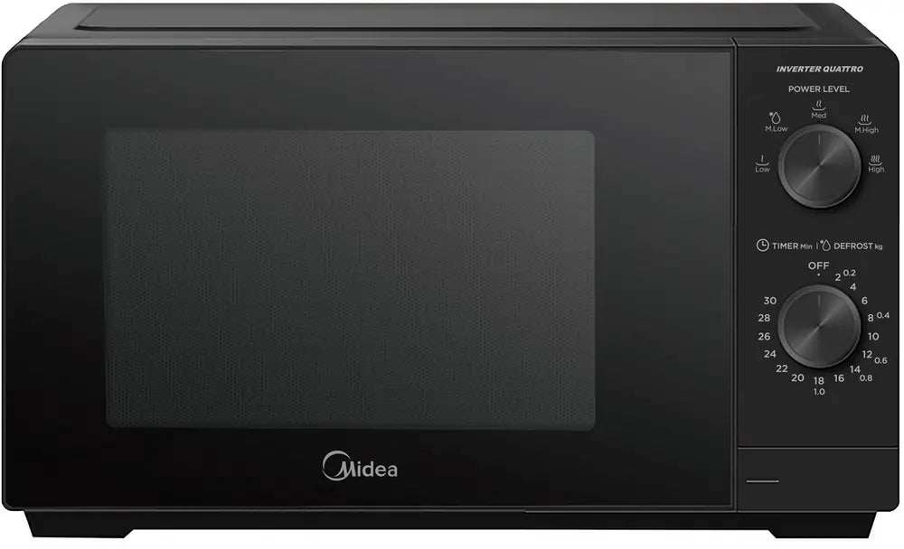 Midea MMOP01MZ-BK 700W 20 Litre Solo Microwave Oven, Black