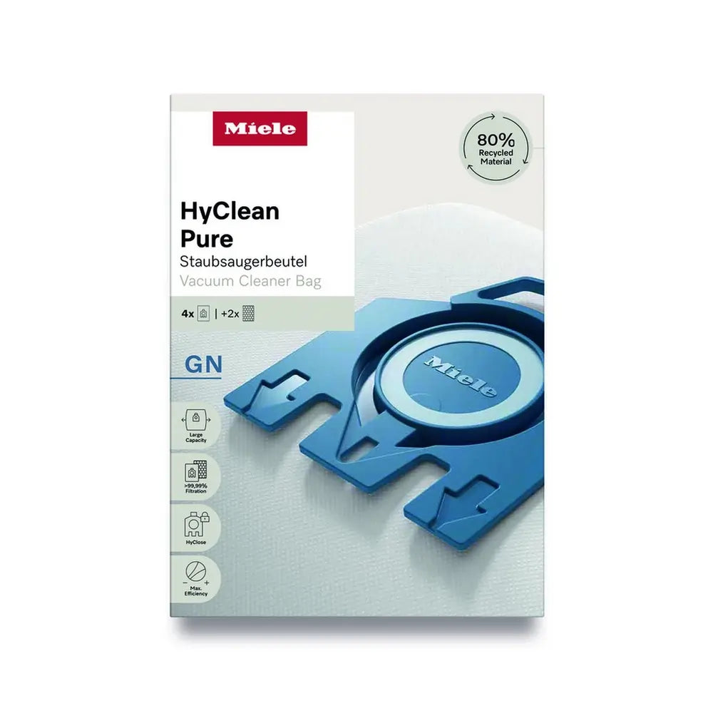 Miele GN HyClean Pure Vacuum Cleaner Dust Bags, Pack of 4