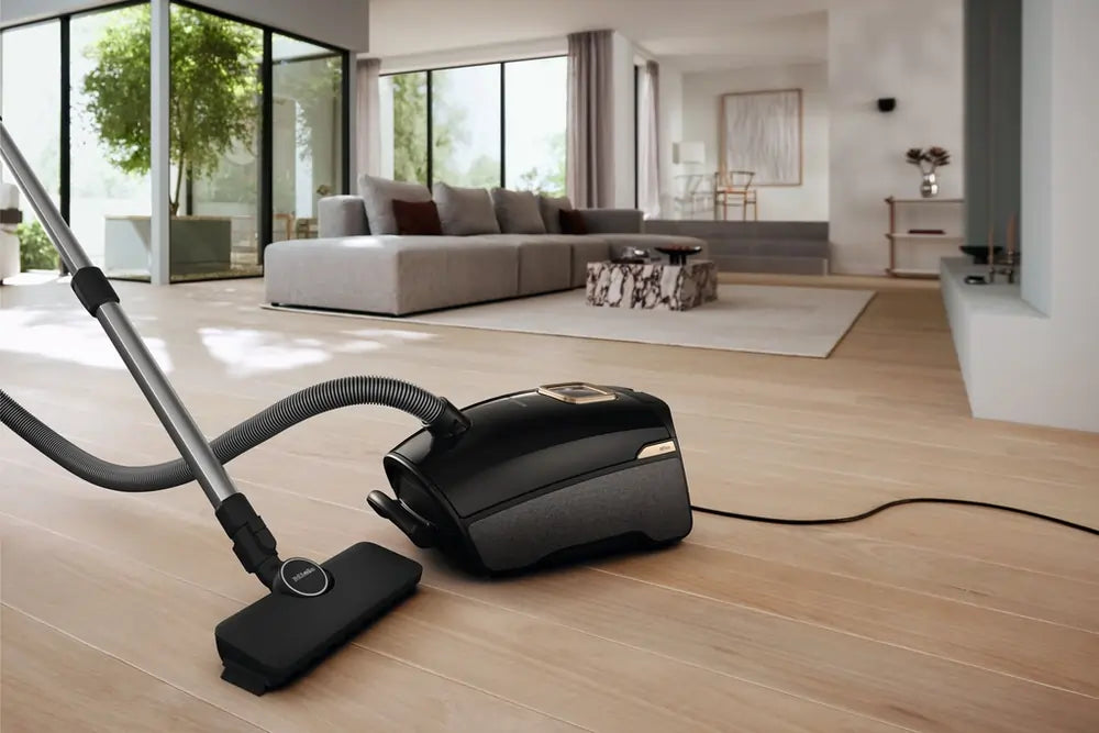 Miele GUARDL1ALLFLOOR Bagged Cylinder Vacuum Cleaner, Obsidian Black