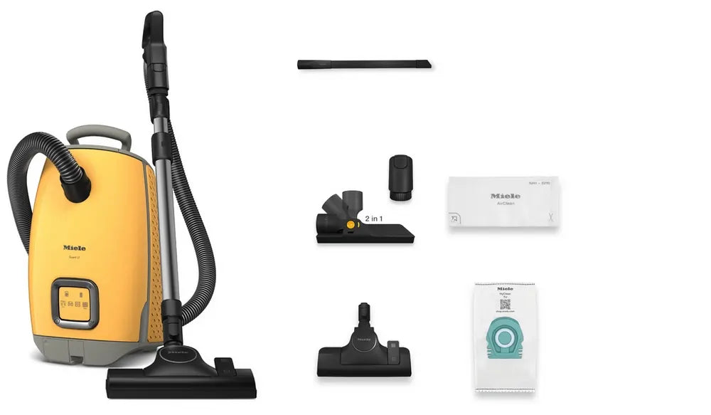 Miele GUARDL1FLEX Bagged Cylinder Vacuum Cleaner, Sunset Yellow - 73439116853621 