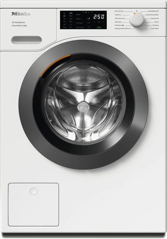 Miele WEB365 WCS 8kg 1400 Spin Washing Machine, Lotus White