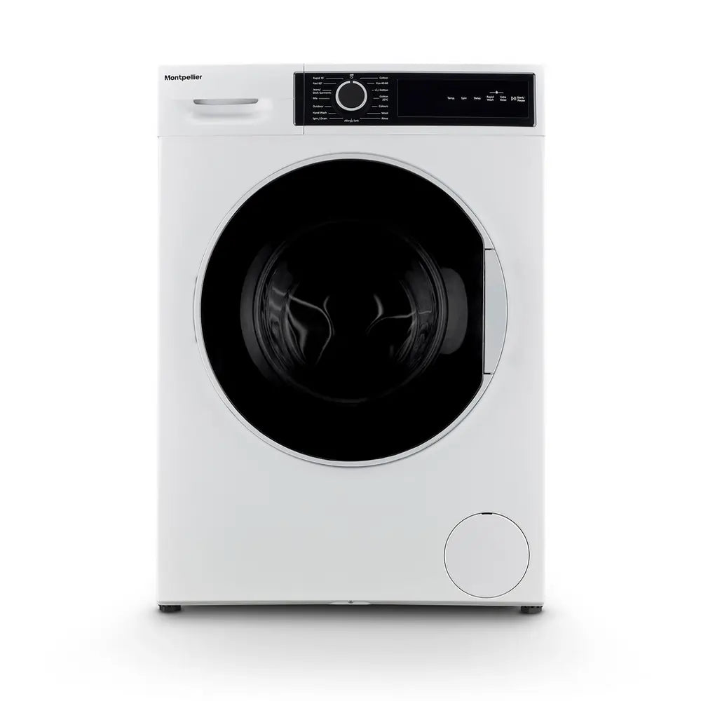 Montpellier MWM814BLW 8kg 1400 Spin Washing Machine, White - 72910636646773 